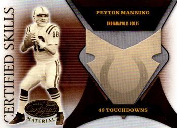 2005 Leaf Certified Materials - Certified Skills #CS-3 Peyton Manning Front
