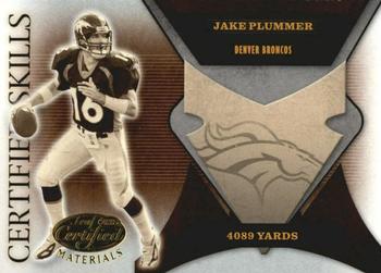 2005 Leaf Certified Materials - Certified Skills #CS-4 Jake Plummer Front