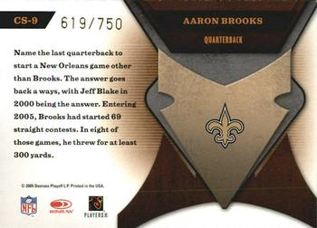 2005 Leaf Certified Materials - Certified Skills #CS-9 Aaron Brooks Back