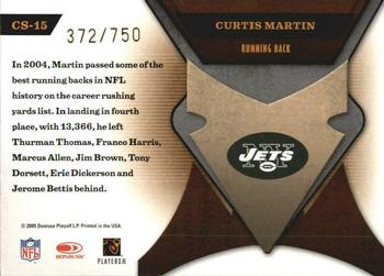 2005 Leaf Certified Materials - Certified Skills #CS-15 Curtis Martin Back