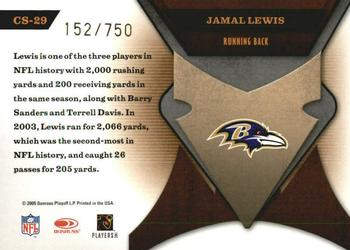 2005 Leaf Certified Materials - Certified Skills #CS-29 Jamal Lewis Back