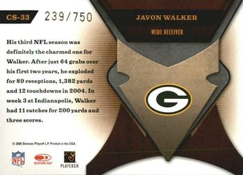 2005 Leaf Certified Materials - Certified Skills #CS-33 Javon Walker Back