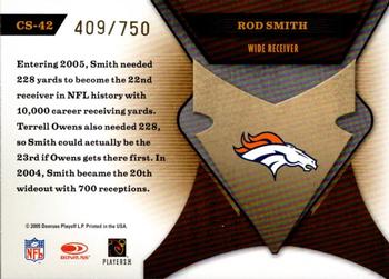 2005 Leaf Certified Materials - Certified Skills #CS-42 Rod Smith Back