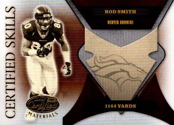 2005 Leaf Certified Materials - Certified Skills #CS-42 Rod Smith Front