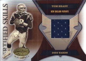 2005 Leaf Certified Materials - Certified Skills Jersey #CS-10 Tom Brady Front