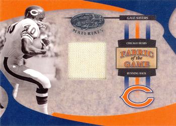 2005 Leaf Certified Materials - Fabric of the Game #FG-29 Gale Sayers Front