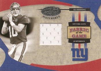 2005 Leaf Certified Materials - Fabric of the Game #FG-18 Eli Manning Front