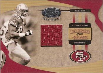 2005 Leaf Certified Materials - Fabric of the Game #FG-36 Jerry Rice Front