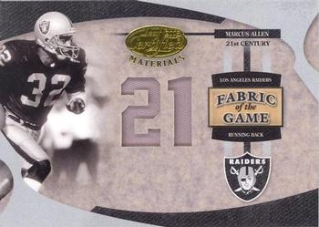 2005 Leaf Certified Materials - Fabric of the Game 21st Century #FG-50 Marcus Allen Front