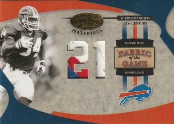 2005 Leaf Certified Materials - Fabric of the Game 21st Century #FG-74 Thurman Thomas Front