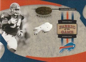2005 Leaf Certified Materials - Fabric of the Game Team Logo #FG-74 Thurman Thomas Front