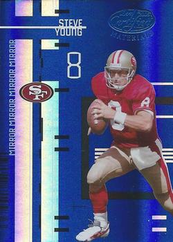 2005 Leaf Certified Materials - Mirror Blue #140 Steve Young Front