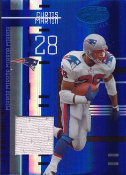 2005 Leaf Certified Materials - Mirror Blue Materials #132 Curtis Martin Front