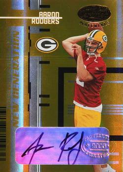 2005 Leaf Certified Materials - Mirror Gold Signatures #162 Aaron Rodgers Front