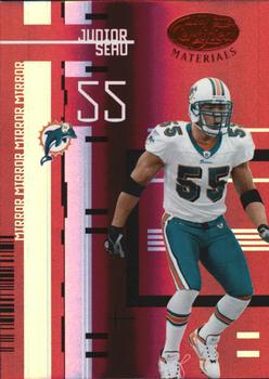 2005 Leaf Certified Materials - Mirror Red #64 Junior Seau Front