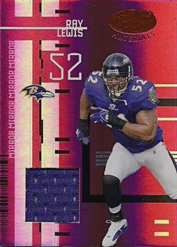 2005 Leaf Certified Materials - Mirror Red Materials #11 Ray Lewis Front