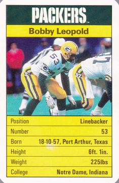 1987 Ace Fact Pack Green Bay Packers #NNO Bobby Leopold Front