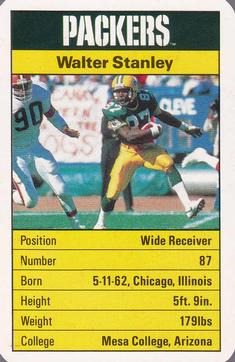 1987 Ace Fact Pack Green Bay Packers #NNO Walter Stanley Front