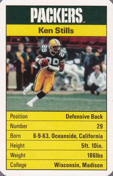 1987 Ace Fact Pack Green Bay Packers #NNO Ken Stills Front