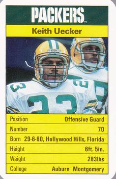 1987 Ace Fact Pack Green Bay Packers #NNO Keith Uecker Front