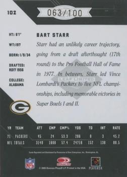 2005 Leaf Limited - Bronze Spotlight #102 Bart Starr Back