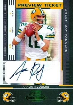 2005 Leaf Limited - Contenders Preview Autographs #101 Aaron Rodgers Front