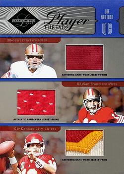 2005 Leaf Limited - Player Threads Limited #PT-14 Joe Montana Front