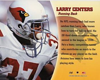1997 Leaf Signature #NNO Larry Centers Back