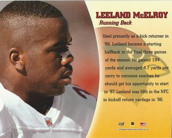 1997 Leaf Signature #NNO Leeland McElroy Back