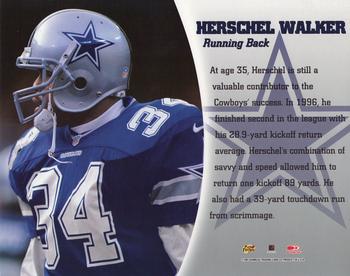 1997 Leaf Signature #NNO Herschel Walker Back