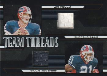 2005 Leaf Limited - Team Threads Quad #TT2 Jim Kelly / Willis McGahee / J.P. Losman / Thurman Thomas Front