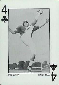 1972 Alabama Crimson Tide Playing Cards (White Backs) #4♣ Greg Gantt Front