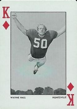 1972 Alabama Crimson Tide Playing Cards (White Backs) #K♦ Wayne Hall Front