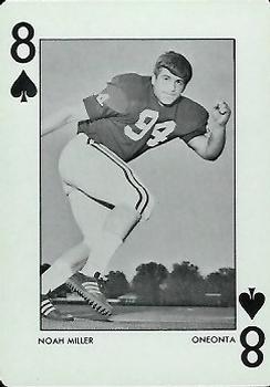 1972 Alabama Crimson Tide Playing Cards (White Backs) #8♠ Noah Miller Front