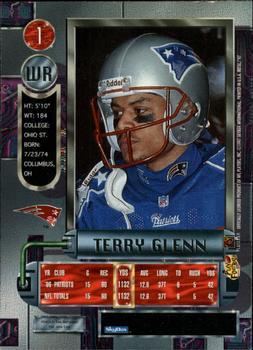 1997 Metal Universe #1 Terry Glenn Back