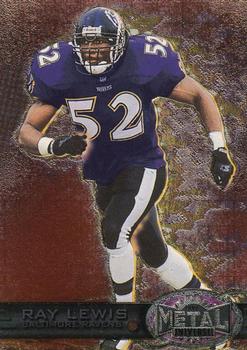 1997 Metal Universe #44 Ray Lewis Front