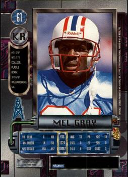 1997 Metal Universe #61 Mel Gray Back