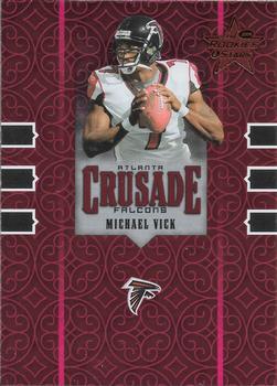 2005 Leaf Rookies & Stars - Crusade Red #C-18 Michael Vick Front