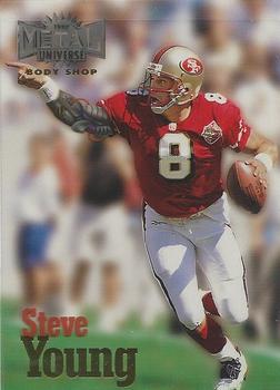 1997 Metal Universe - Body Shop #2 Steve Young Front