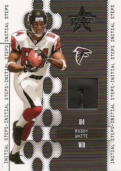 2005 Leaf Rookies & Stars - Initial Steps Shoe #IS-21 Roddy White Front