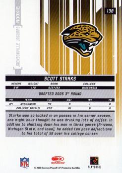 2005 Leaf Rookies & Stars Longevity - Emerald #138 Scott Starks Back