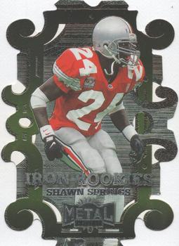 1997 Metal Universe - Iron Rookies #4 Shawn Springs Front