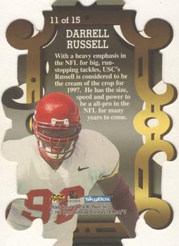 1997 Metal Universe - Iron Rookies #11 Darrell Russell Back