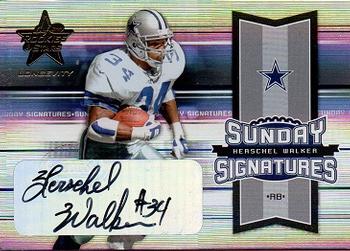2005 Leaf Rookies & Stars Longevity - Sunday Signatures #SS-20 Herschel Walker Front