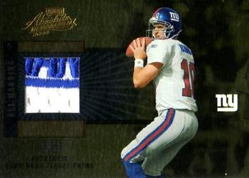 2005 Playoff Absolute Memorabilia - Canton Absolutes Jersey Prime #CA-9 Eli Manning Front