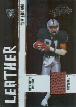 2005 Playoff Absolute Memorabilia - Leather #LL-3 Tim Brown Front