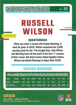 2023 Donruss - No Name #93 Russell Wilson Back