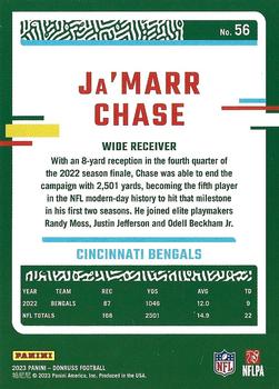 2023 Donruss - Season Stat Line #56 Ja'Marr Chase Back