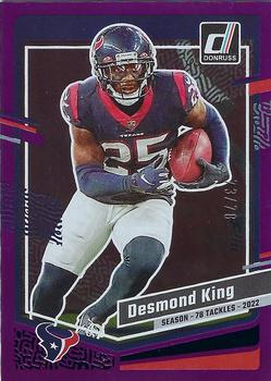 2023 Donruss - Season Stat Line #118 Desmond King Front