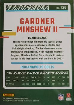 2023 Donruss - Jersey Number #126 Gardner Minshew II Back